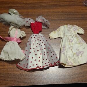 Mattel Doll Dress Set - Red, White, Cream